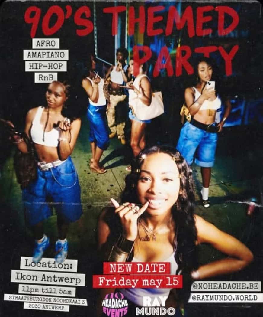 No Headache x Ray Mundo 90’s Themed Party at PLUS ONE (IKON Antwerp)