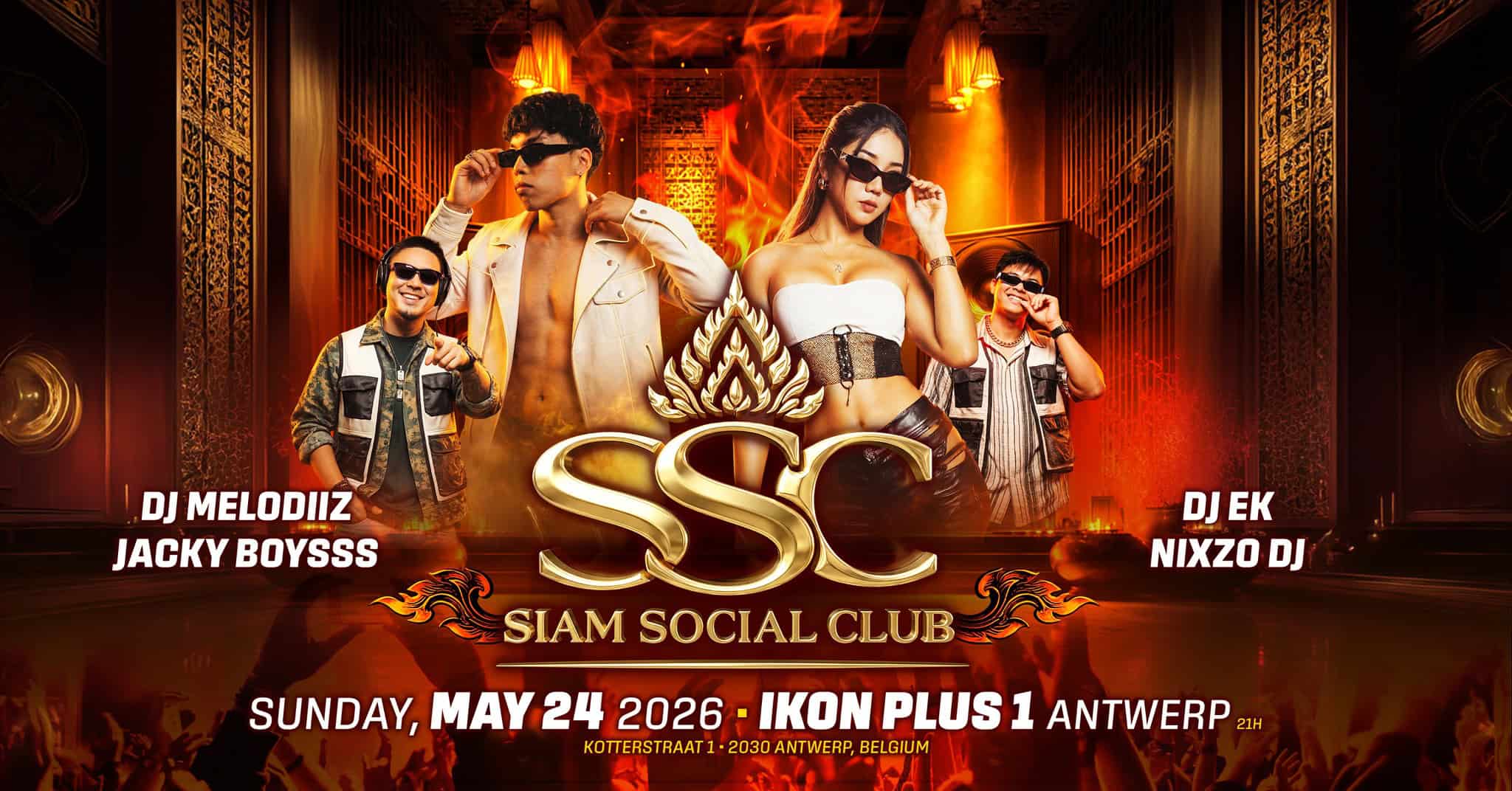 SIAM SOCIAL CLUB at PLUS ONE (IKON ANTWERP)