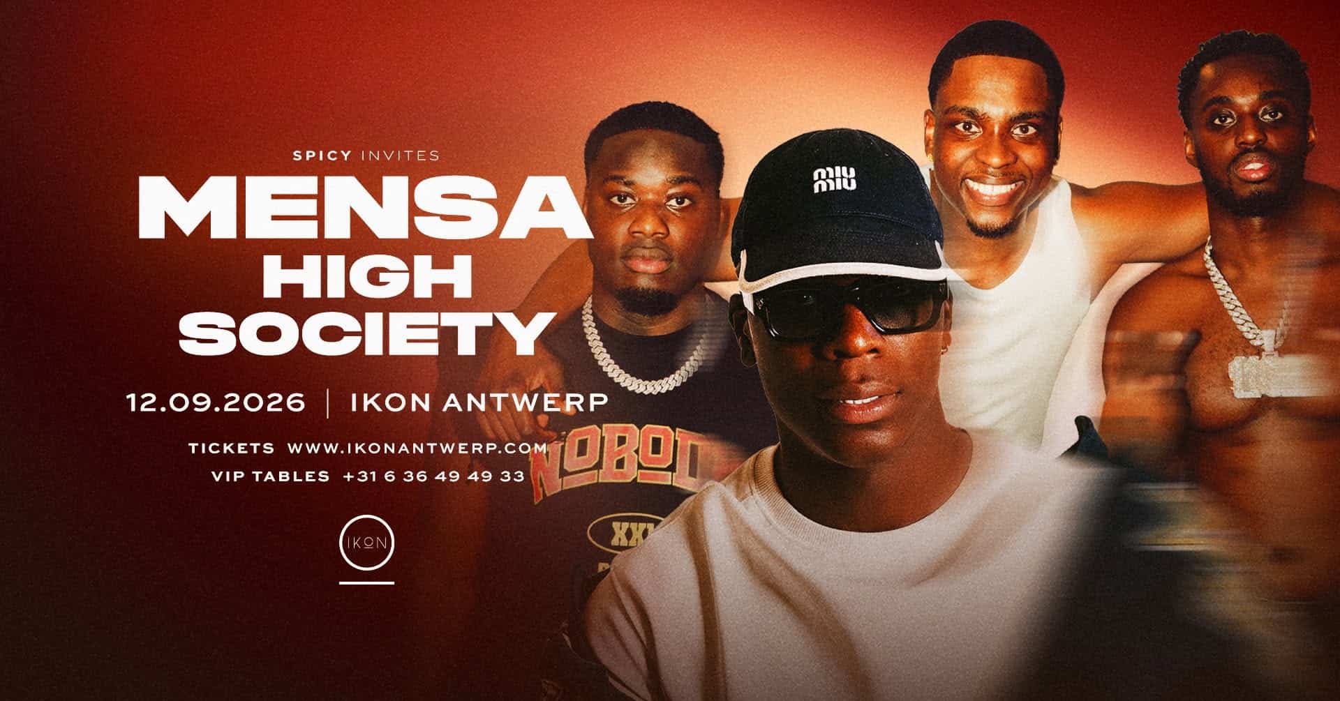 SPICY invites MENSA x HIGH SOCIETY at IKON Antwerp