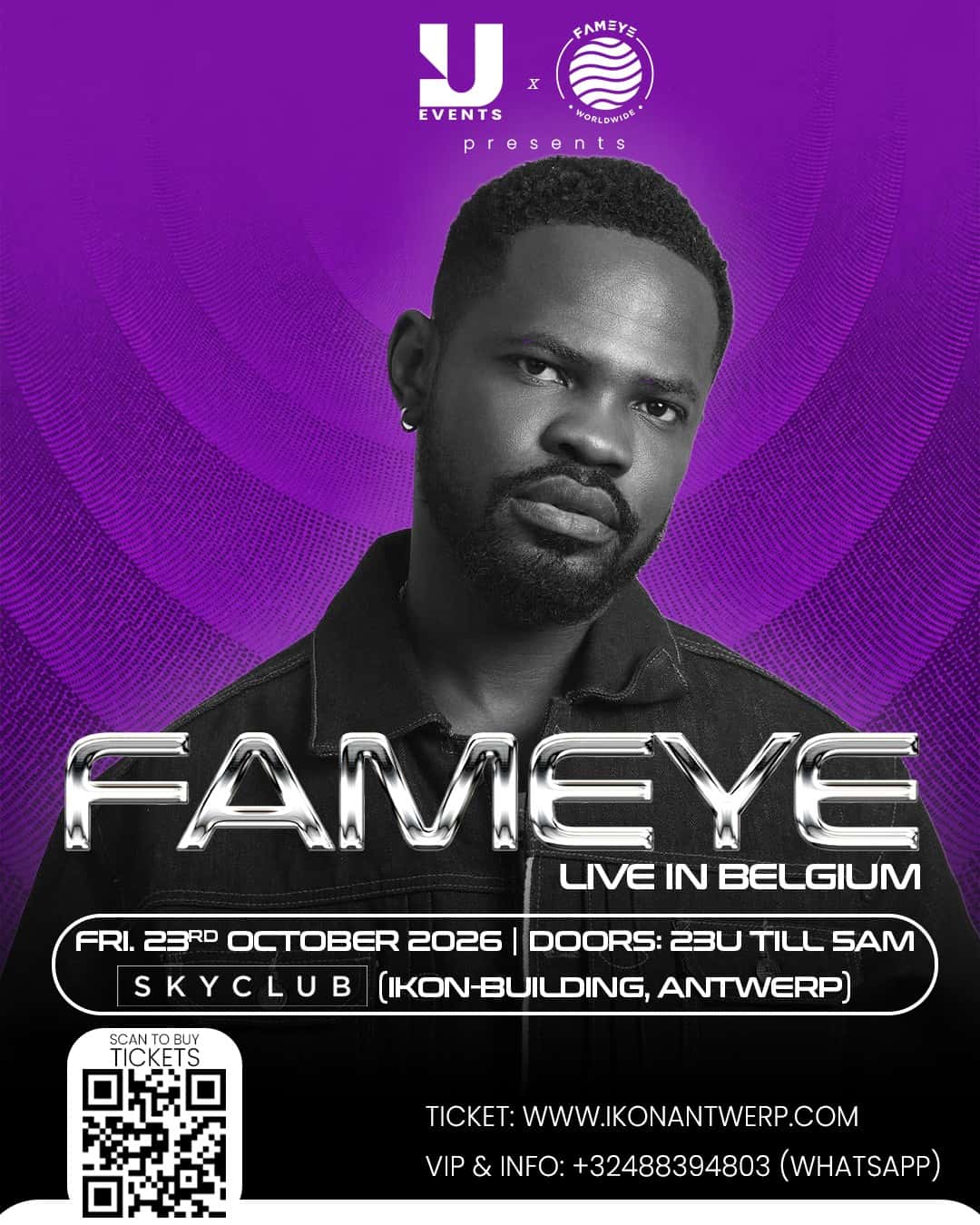 FAMEYE LIVE at SKYCLUB (IKON Antwerp)