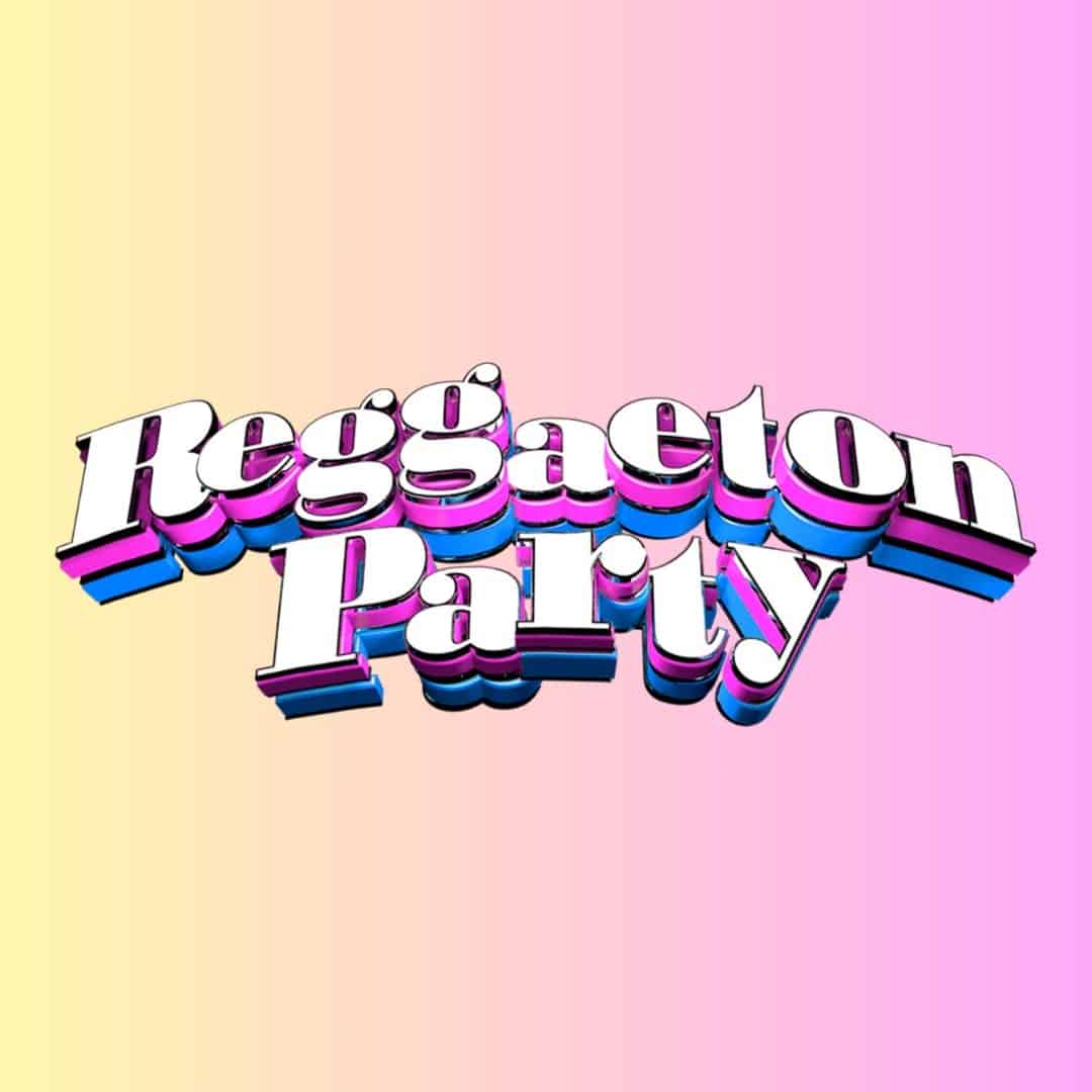 Reggaeton party logo