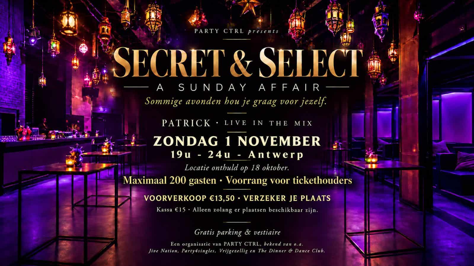 SECRET & SELECT - A Sunday Affair at FUSIA (IKON Antwerp)