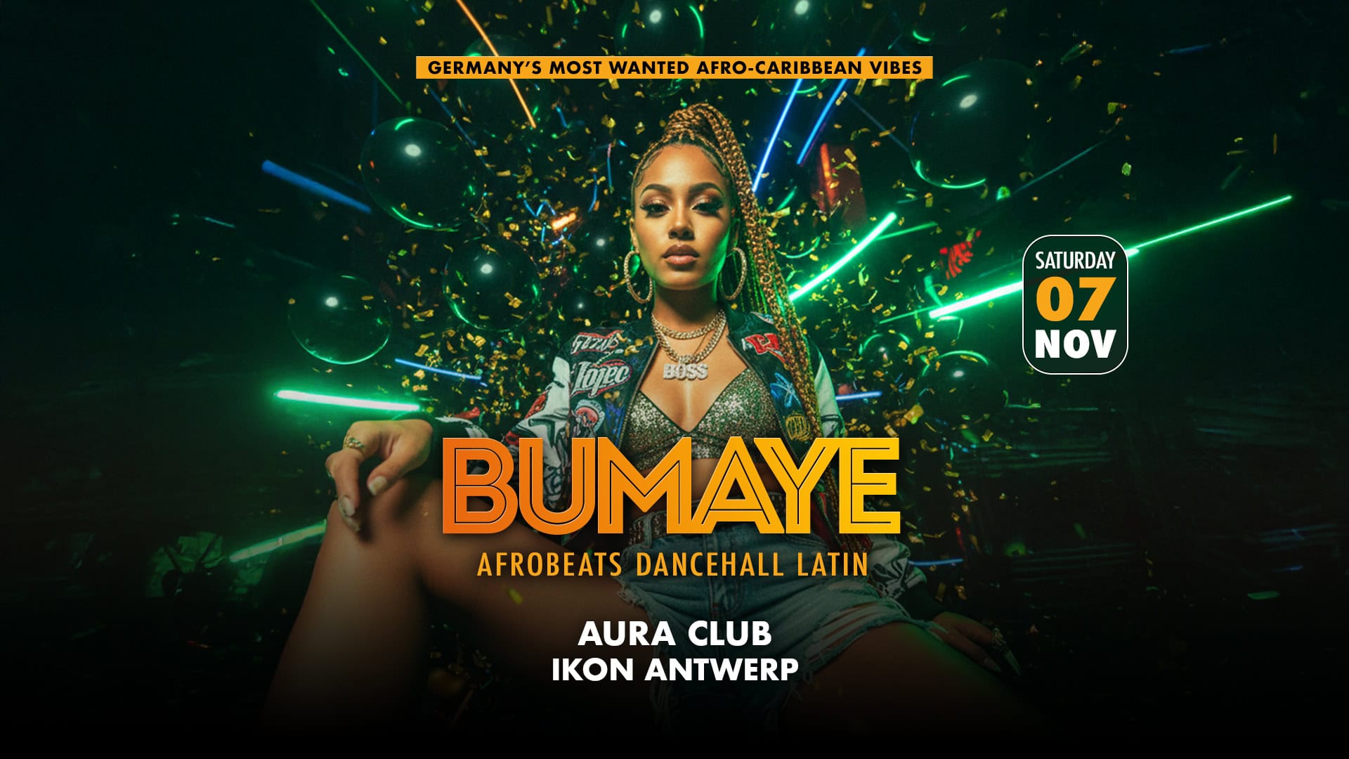 Bumaye - Afrobeats Dancehall Latin at AURA (IKON ANTWERP)